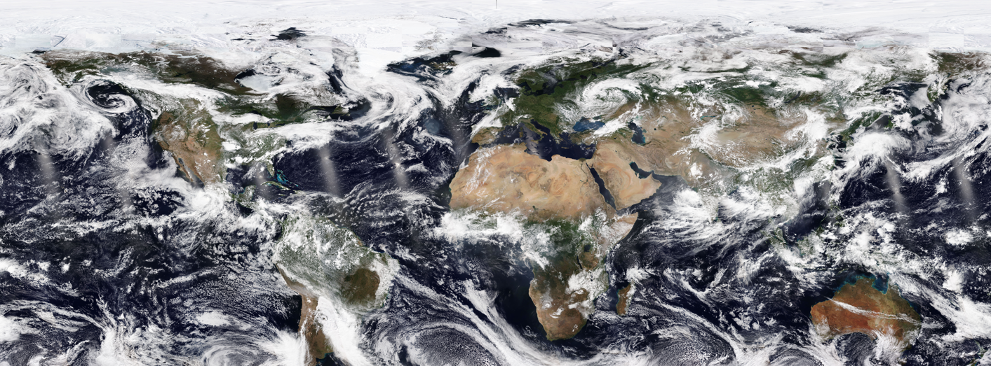 Global atmospheric circulation patterns