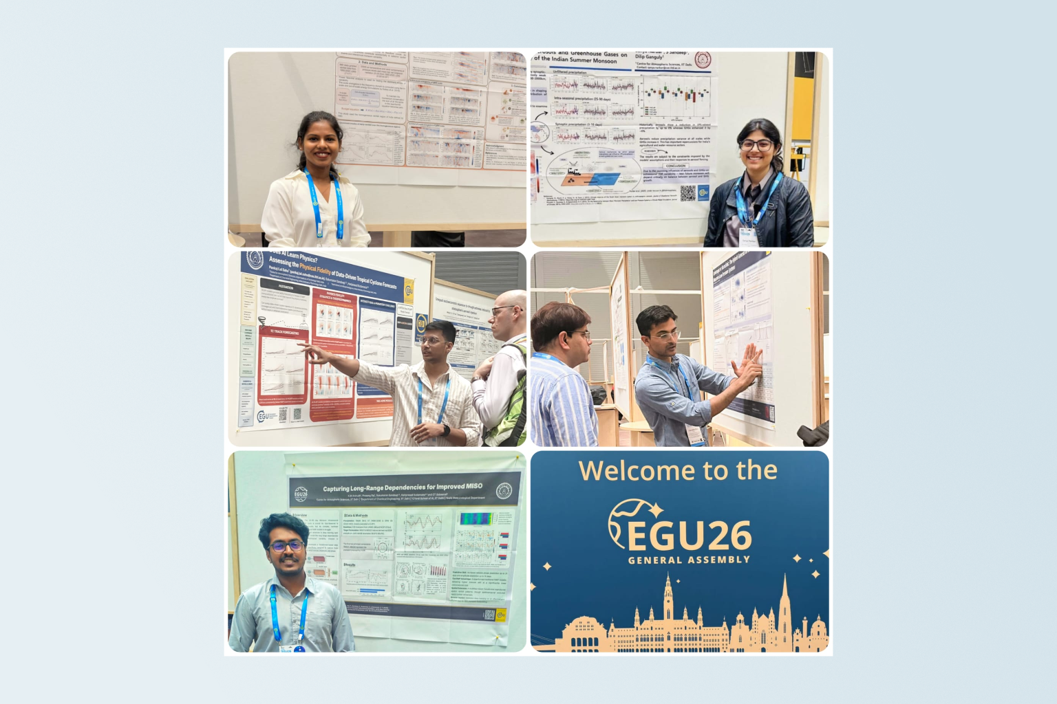 Climate Dynamics Lab Team Collage at EGU 2026 General Assembly in Vienna