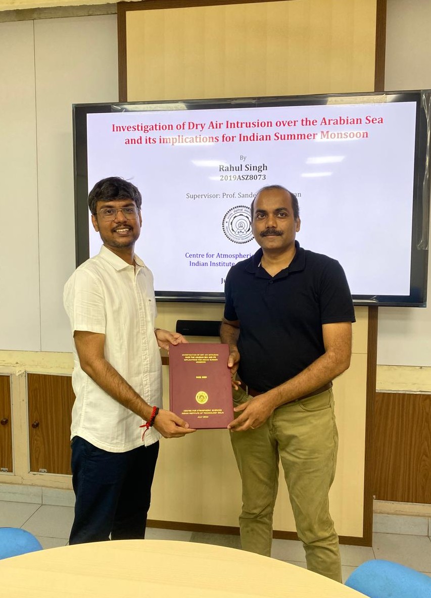 Rahul defended his PhD thesis