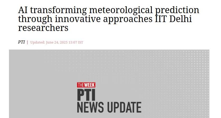The Week article on IIT Delhi's AI model